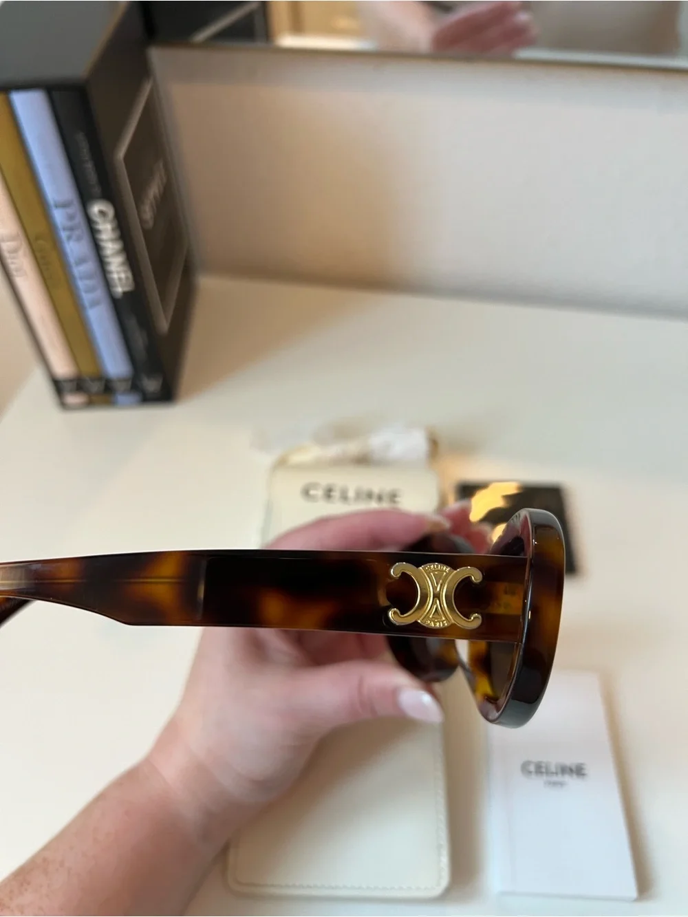 CELINE Tortoiseshell Oval Sunglasses - gently worn!